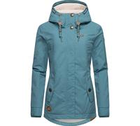Winterjacke RAGWEAR "Monade", Damen, Gr. M (38), blau (ocean), Obermaterial: 65% Polyester, 35% Baumwolle. Futter: 100% Polyester. Wattierung: 100% Polyester, figurbetont Po-bedeckend, verstellbar Rip