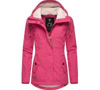 Ragwear Damen warme kurze Winterjacke mit Kapuze Monade Intl Fuchsia24 Gr. M