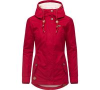 Winterjacke RAGWEAR "Monade", Damen, Gr. M (38), dunkelpurpur, Obermaterial: 65% Polyester, 35% Baumwolle; Futter: 100% Polyester; Wattierung: 100% Polyester, figurbetont Po-bedeckend, verstellbar Rip