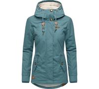 Winterjacke RAGWEAR "Monade", Damen, Gr. S (36), stein, Obermaterial: 65% Polyester, 35% Baumwolle; Futter: 100% Polyester; Wattierung: 100% Polyester, figurbetont Po-bedeckend, verstellbar Rippstrick