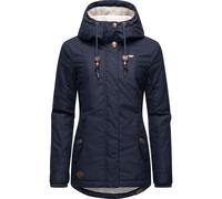 Winterjacke RAGWEAR "Monade" XXL (44), blau Damen Jacken Winterjacken Winterparka mit Kapuze und m. Fleece gefüttert Bestseller XXL (44) marine