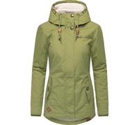 Winterjacke RAGWEAR "Monade", Damen, Gr. XXXL(46), gelb (gelbgrün), Obermaterial: 65% Polyester, 35% Baumwolle. Futter: 100% Polyester. Wattierung: 100% Polyester, figurbetont Po-bedeckend, verstellba