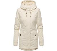 Winterjacke RAGWEAR "Monadena Parka YOUMODO", Damen, Gr. 4XL (48), ecru, Obermaterial: 68% Baumwolle, 32% Nylon; Innenfutter: 100% Polyester; Wattierung: 100% Polyester, figurbetont Po-bedeckend, hoch