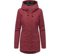Winterjacke RAGWEAR "Monadena Parka YOUMODO", Damen, Gr. M (38), weinrot, Obermaterial: 68% Baumwolle, 32% Nylon; Innenfutter: 100% Polyester; Wattierung: 100% Polyester, figurbetont Po-bedeckend, hoc