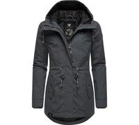 Winterjacke RAGWEAR "Monadis Black Label", Damen, Gr. 4XL (48), grau (dunkelgrau), Außenmaterial: 65% Polyester, 35% Baumwolle. Innenfutter: 100% Polyester. Wattierung: 100% Polyester, figurbetont Po-