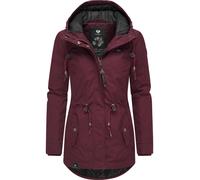 Winterjacke RAGWEAR "Monadis Black Label", Damen, Gr. 4XL (48), rot (dunkelrot), Außenmaterial: 65% Polyester, 35% Baumwolle. Innenfutter: 100% Polyester. Wattierung: 100% Polyester, figurbetont Po-be