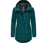 Winterjacke RAGWEAR "Monadis Black Label" Gr. S (36), grün (flaschengrün) Damen Jacken Lange stylischer Winterparka für die kalte Jahreszeit (96802327-S)