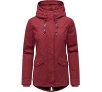 Winterjacke RAGWEAR "Parkker Warm YOUMODO", Damen, Gr. 4XL (48), rot (weinrot), Obermaterial: 65% Polyester, 35% Baumwolle. Innenfutter: 100% Polyester. Wattierung: 100% Polyester, figurumspielend Po-