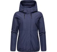 Ragwear Damen warme wasserdichte und atmungsaktive Winterjacke kurz mit flauschigem Teddyfell-Innenfutter Sunniva YOUMODO Midnight Gr. L