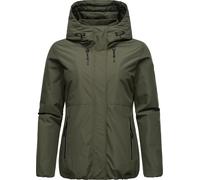 Winterjacke RAGWEAR "Sunniva", Damen, Gr. XS (34), grün (olivgrün), Obermaterial: 100% Polyester; Futter: 100% Polyester; Wattierung: 100% Polyester, figurumspielend Po-bedeckend, hoch geschlossener A