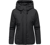 Ragwear Damen warme Winterjacke wasserdicht und atmungsaktiv mit Kapuze Sunniva Warm Black Gr. XS