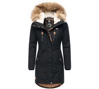 Winterjacke RAGWEAR "Tawny", Damen, Gr. M (38), grau (ash), Außenmaterial: 65% Polyester, 35% Baumwolle; Innenfutter: 100% Polyester; Wattierung: 100% Polyester, tailliert ca. Mitte Oberschenkel, mit