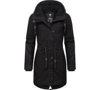 Winterjacke RAGWEAR "YM-Canny" Gr. M (38), schwarz (dark) Damen Jacken Winterjacken stylischer Kurzmantel Parka mit Kapuze (23039600-M)