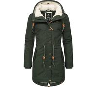 Ragwear Damen Wintermantel warmer Parka lang mit Kapuze YM-Canny Dark Olive22 Gr. 3XL