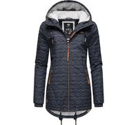 Wasserdichter Winterparka mit Kapuze "Zuzka Winter" Navy Zig Zag22 S