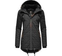 Winterjacke RAGWEAR "Zuzka Winter" Gr. S (36), blau (midnight) Damen Jacken Lange stylischer Winterparka mit Teddyfleece Innenfutter (11110418-S)