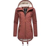 Winterjacke RAGWEAR "Zuzka Winter" Gr. XL (42), orange (terra) Damen Jacken Lange stylischer Winterparka mit Teddyfleece Innenfutter (72116408-XL)