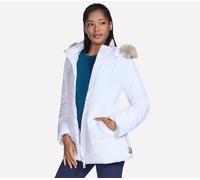 Winterjacke SKECHERS "ON-THE-GO BELTED PARKA", Damen, Gr. L, weiß, Obermaterial: 100% Polyester, Jacken Winterjacke (19538769-L) weiß
