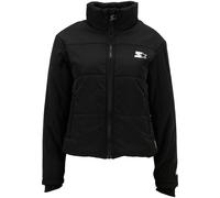 Winterjacke STARTER BLACK LABEL "Starter Black Label Damen Ladies Starter Logo Puffer Jacket", Damen, Gr. XL, schwarz, 100% Polyester, unifarben, normal, amerikanischer Ausschnitt, Jacken Winterjacke