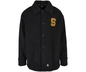 Winterjacke STARTER BLACK LABEL "Starter Black Label Herren Starter Sherpa Shirt Jacket", Herren, Gr. XL, schwarz, 100% Polyester, unifarben, oversize, amerikanischer Ausschnitt, Jacken Winterjacke (2