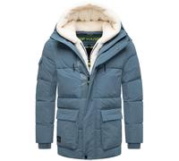 Winterjacke STONE HARBOUR "Lauroo XX", Herren, Gr. L (52), blau (hellblau), Obermaterial: 100% Polyester, Innenfutter: 100% Polyester, Wattierung: 100% Polyester, Ärmelfutter: 100% Polyester, Kunstpel