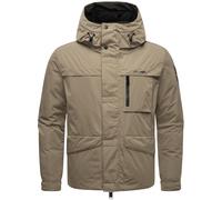 STONE HARBOUR Herren Winterjacke Outdoorjacke mit Fleece-Innenfutter und großer gefütterter Kapuze Yorchii XX Stone Brown Gr. XL