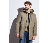 Winterjacke STREET ONE MEN, Herren, Gr. L (42), warm rock braun, Web, Obermaterial: 73% Baumwolle, 27% Polyester; Kapuze: 100% Nylon; Futter: 100% Polyester, unifarben, comfort fit normal, ohne Aussch