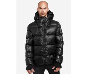 Winterjacke TRUEPRODIGY "Logan Gesteppte Puffer Jacket mit Logo", Herren, Gr. L, schwarz, Obermaterial: 100% Polyester PES., slim fit, Jacken Winterjacke (10144614-L) schwarz