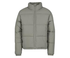 Winterjacke URBAN CLASSICS "Urban Classics Crinkle Puffer Jacket", Herren, Gr. M, paleolive, 100% Nylon, unifarben, normal, amerikanischer Ausschnitt, Jacken Winterjacke (31712228-M) paleolive