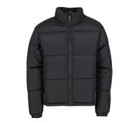 Winterjacke URBAN CLASSICS "Urban Classics Crinkle Puffer Jacket", Herren, Gr. M, schwarz, 100% Nylon, unifarben, normal, amerikanischer Ausschnitt, Jacken Winterjacke (15340427-M) schwarz