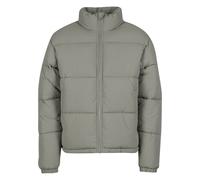 Urban Classics Herren Winterjacke Crinkle Puffer – Steppjacke, Knitteroptik, hoher Kragen, S–5XL