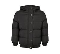 Winterjacke URBAN CLASSICS "Urban Classics Damen Girls Hooded Puffer Jacket", Mädchen, Gr. 110/116, schwarz, 100% Polyester, unifarben, normal, ohne Ausschnitt, Jacken Winterjacke (17104906-110) schwa