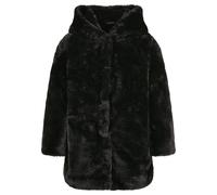 Urban Classics Mädchen Girls Hooded Teddy Coat Jacke, Black, 110/116