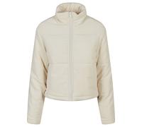 Winterjacke URBAN CLASSICS "Urban Classics Damen Ladies Corduroy Puffer Jacket", Damen, Gr. XXL, sandweiß, 100% Baumwolle, unifarben, normal, amerikanischer Ausschnitt, Jacken Winterjacke (39000515-XX