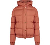 Urban Classics Ladies Hooded Puffer Jacket in Gr. 2XL in Rot