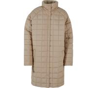 Winterjacke URBAN CLASSICS "Urban Classics Damen Ladies Quilted Coat", Damen, Gr. L, wetsand, 100% Polyester, unifarben, normal, amerikanischer Ausschnitt, Jacken Winterjacke (76676551-L) wetsand