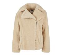 Urban Classics Damen Sherpa-Bikerjacke Beige Gr. 4XL