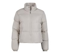 Winterjacke URBAN CLASSICS "Urban Classics Damen Ladies Short Peached Puffer Jacket", Damen, Gr. XXL, wetsand, 100% Polyester, unifarben, loose fit, amerikanischer Ausschnitt, Jacken Winterjacke (1455