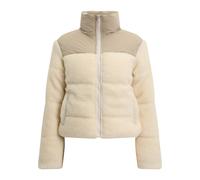 Winterjacke URBAN CLASSICS "Urban Classics Damen Ladies Short Sherpa Mix Puffer Jacket", Damen, Gr. M, wetsand, sand, 100% Polyester, unifarben, normal, ohne Ausschnitt, Jacken Winterjacke (59281721-M