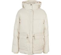 Winterjacke URBAN CLASSICS "Urban Classics Damen Ladies Waisted Puffer Jacket" Gr. S, beige (sandweiß) Damen Jacken (40438768-S) sandweiß