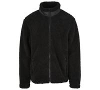 Winterjacke URBAN CLASSICS "Urban Classics Herren Basic Sherpa Jacket", Herren, Gr. S, schwarz, 100% Polyester, unifarben, oversize, Rundhals, Jacken Winterjacke (61011012-S) schwarz