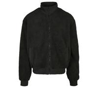 Winterjacke URBAN CLASSICS "Urban Classics Herren Boxy Sherpa Jacket", Herren, Gr. L, schwarz, 100% Polyester, unifarben, oversize, Rundhals, Jacken Winterjacke (97294439-L) schwarz