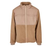 Urban Classics Patched Sherpa Jacket in Gr. XL in Beige
