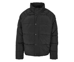 Winterjacke URBAN CLASSICS "Urban Classics Herren Raglan Puffer Jacket", Damen, Gr. XL, schwarz, 100% Polyester, unifarben, normal, Rundhals, Jacken Winterjacke (57980414-XL) schwarz