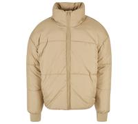 Winterjacke URBAN CLASSICS "Urban Classics Herren Short Big Puffer Jacket", Herren, Gr. L, unionbeige, 100% Polyester, unifarben, oversize, Rundhals, Jacken Winterjacke (33023549-L) unionbeige