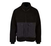 Urban Classics Short Raglan Sherpa Jacket in Gr. L in Schwarz