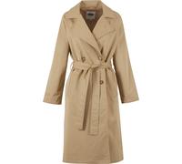 Winterjacke URBAN CLASSICS "Urban Classics Ladies Trenchcoat", Damen, Gr. M, beige (unionbeige), 100% Polyester, unifarben, normal, amerikanischer Ausschnitt, Jacken Winterjacke (39028156-M) unionbeig