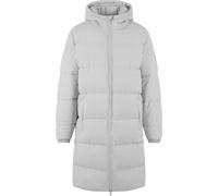 Winterjacke URBAN CLASSICS "Urban Classics Mens Long Puffer Coat", Herren, Gr. 5XL, weiß (lightasphalt), 100% Polyester, unifarben, normal, ohne Ausschnitt, Jacken Winterjacke (93402132-5XL) lightasph