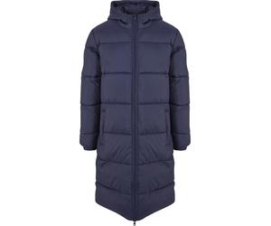 Winterjacke URBAN CLASSICS "Urban Classics Mens Long Puffer Coat", Herren, Gr. M, blau (navy), 100% Polyester, unifarben, normal, ohne Ausschnitt, Jacken Winterjacke (41628764-M) navy