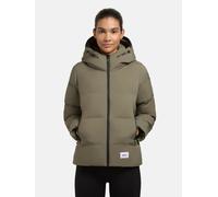 Winterjacke warme Steppjacke mit hohem Kragen und Kapuze "Liev-YM" Light Moss Green XS